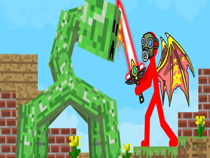 Gêm Brwydrau Stickman Mega Boss! ar-lein