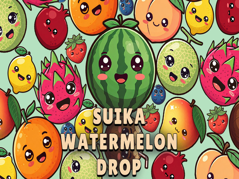 Gêm Gollwng Watermelon Suika ar-lein