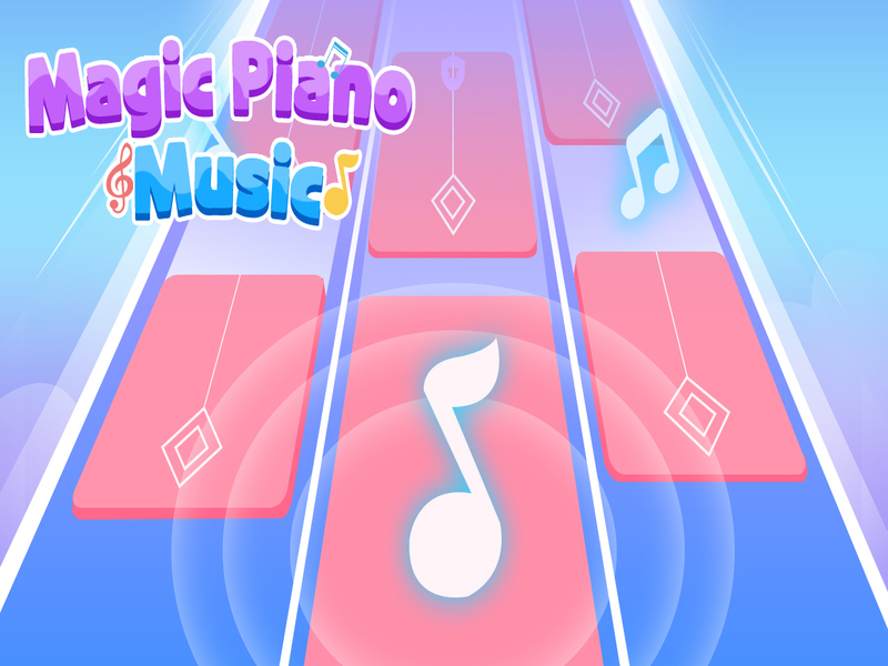 Gêm Cerddoriaeth piano hud ar-lein