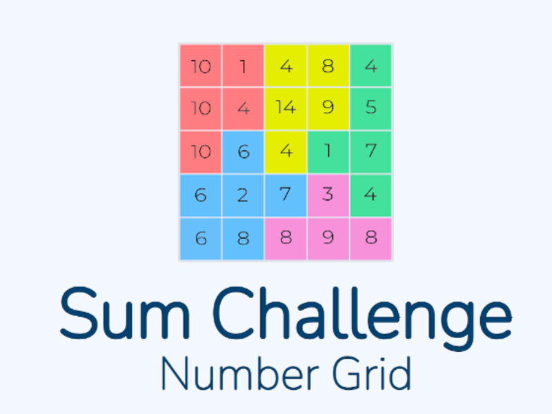 Gêm Grid rhif her swm ar-lein