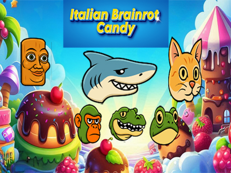 Gêm Candy Brainrot Eidalaidd ar-lein