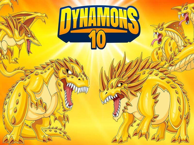 Gêm Dynamonau 10 ar-lein