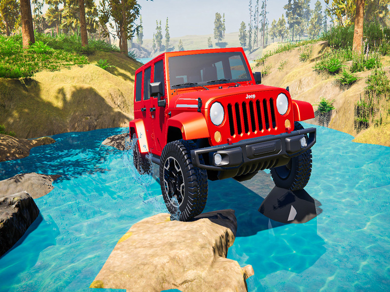 Gêm Efelychydd gêm jeep offroad ar-lein