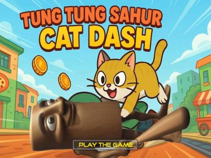 Gêm Tung Tung Sahur Cat Dash ar-lein