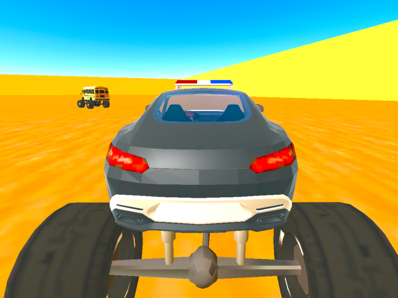 Gêm Heddlu VS Bandits Monster Truck ar-lein