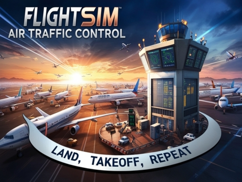 Gêm Rheoli Traffig Awyr Hedfan SIM ar-lein