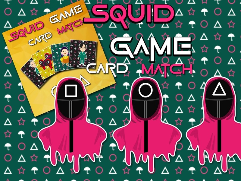 Gêm Gêm Cerdyn Cof Gêm Squid ar-lein