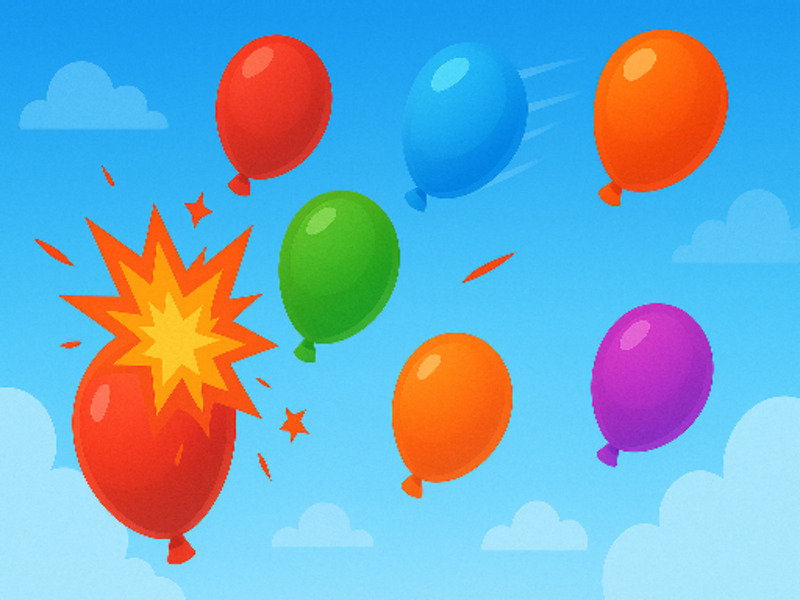 Gêm Frenzy pop balŵn ar-lein