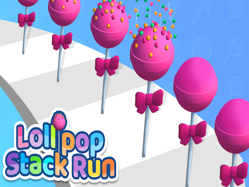 Gêm Rhedeg pentwr lolipop ar-lein