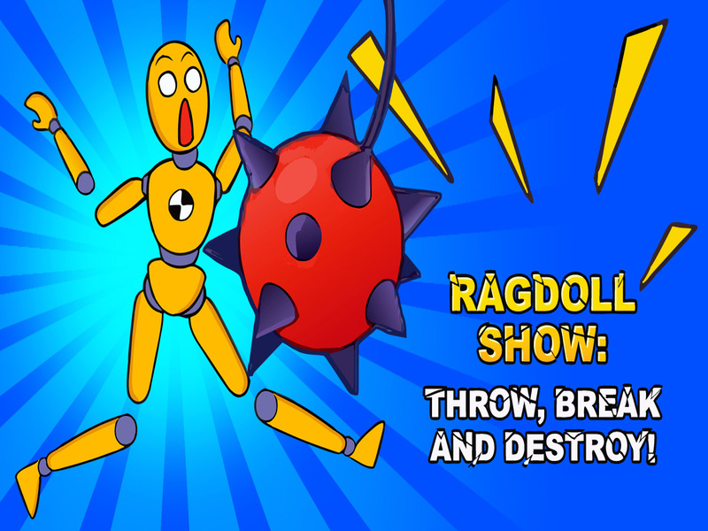 Gêm Sioe Ragdoll: taflu, torri a dinistrio! ar-lein