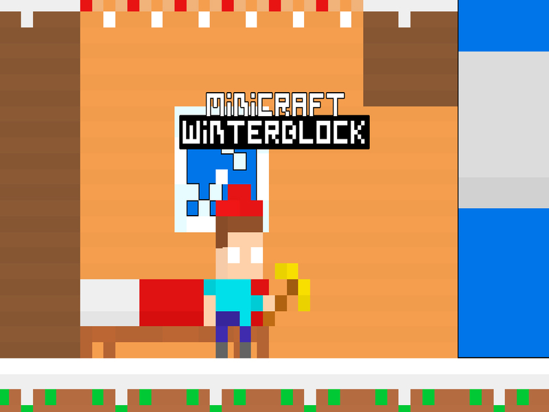 Gêm Bloc gaeaf miniCraft ar-lein