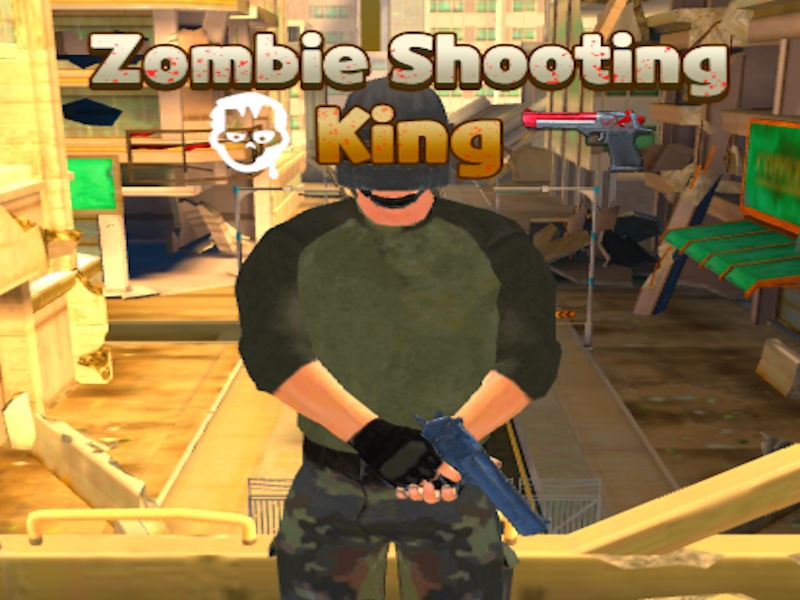 Gêm Brenin saethu zombie ar-lein