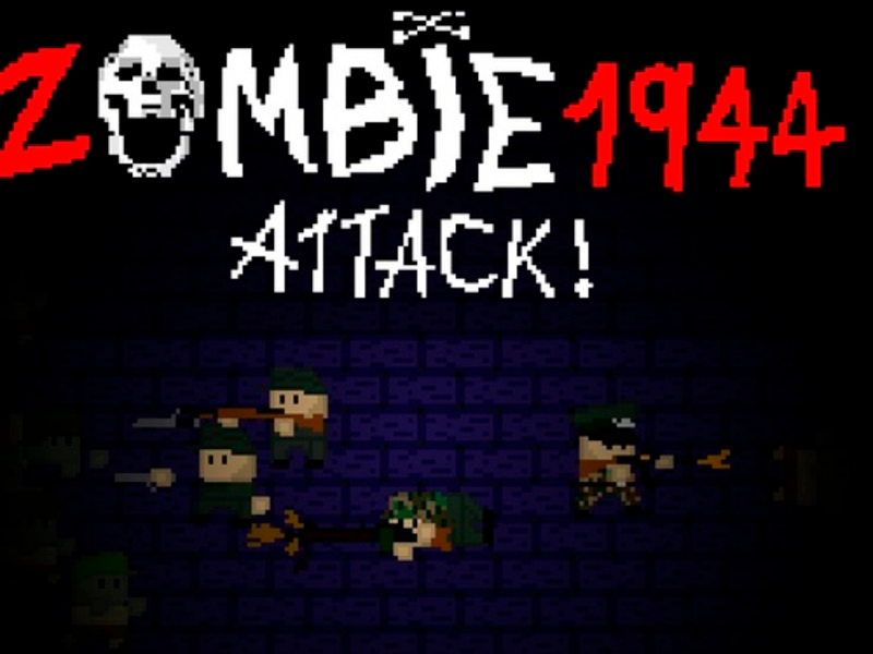 Gêm Ymosodiad Zombie 1944 ar-lein