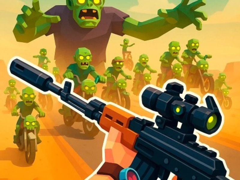 Gêm Ffordd Zombie: saethwr gyda dinistr ar-lein